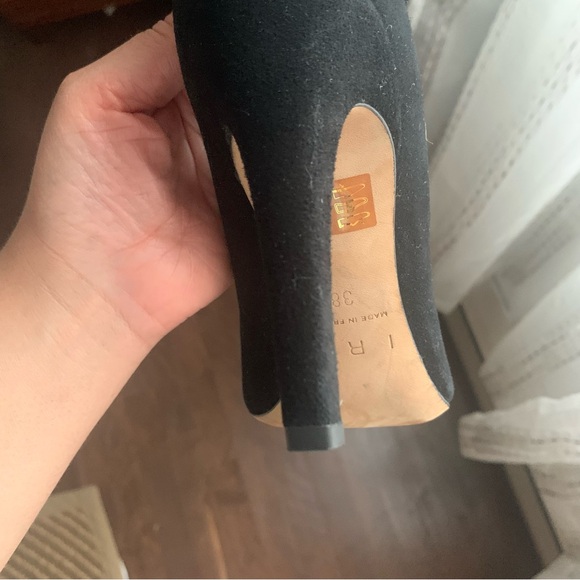 IRO Escaknot Black Suede Pumps embellished with a bow - Picture 14 of 15